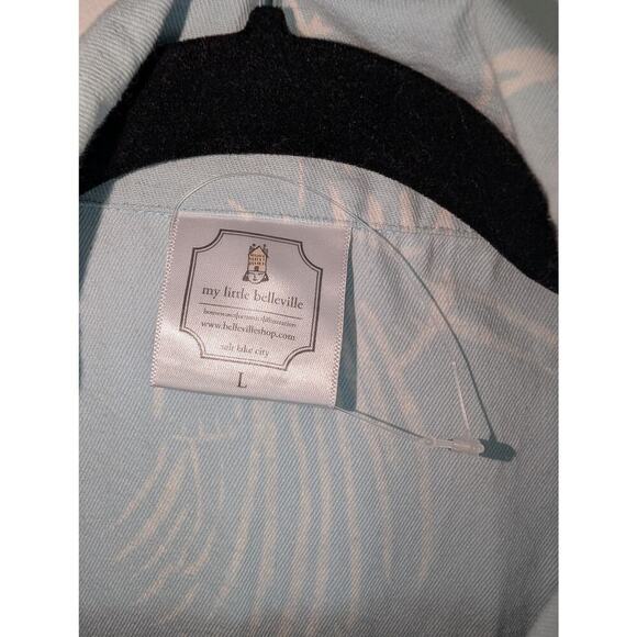 My Little Belleville Alta Ice Blue Jumpsuit Boilersuit Dungaree Artsy Large - Picture 5 of 16